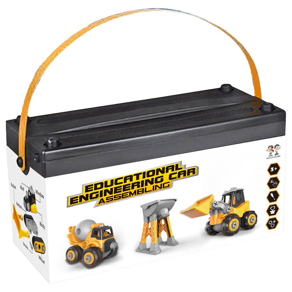 Little Learners - Educational Engineering Set - Roller Snow Plow with Tower Crane