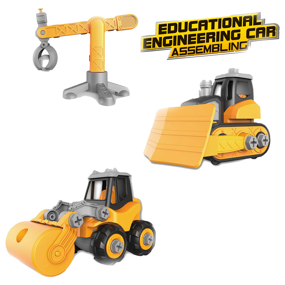 Little Learners - Educational Engineering Set - Roller Snow Plow with Tower Crane