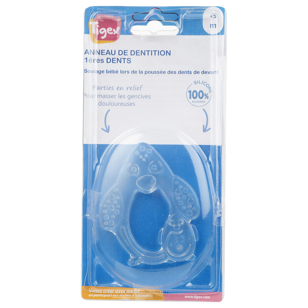 Tigex - Silicone Teether - White - White