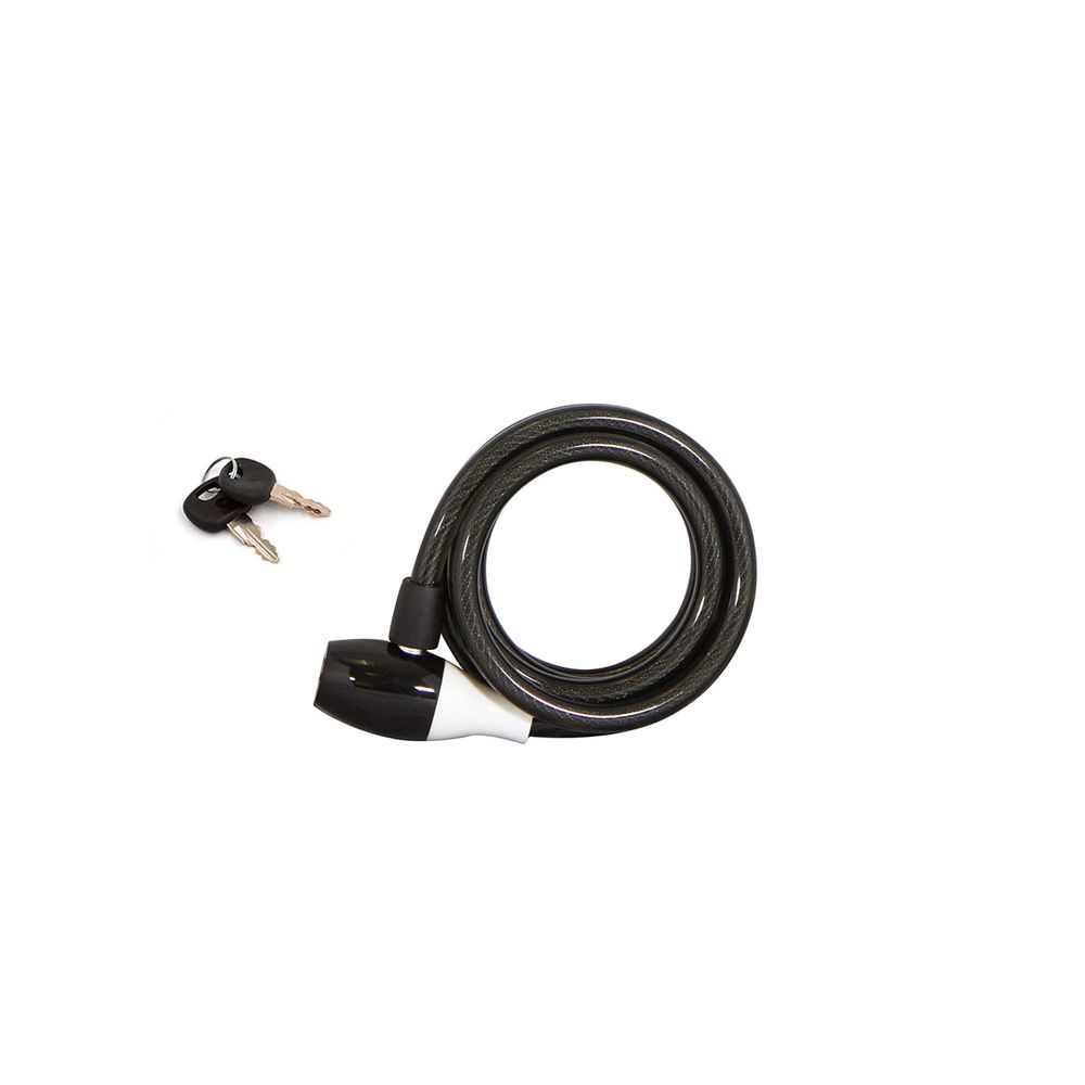 Spartan - Bicycle Security Cable Lock With 2 Keys - Black - 180 cm