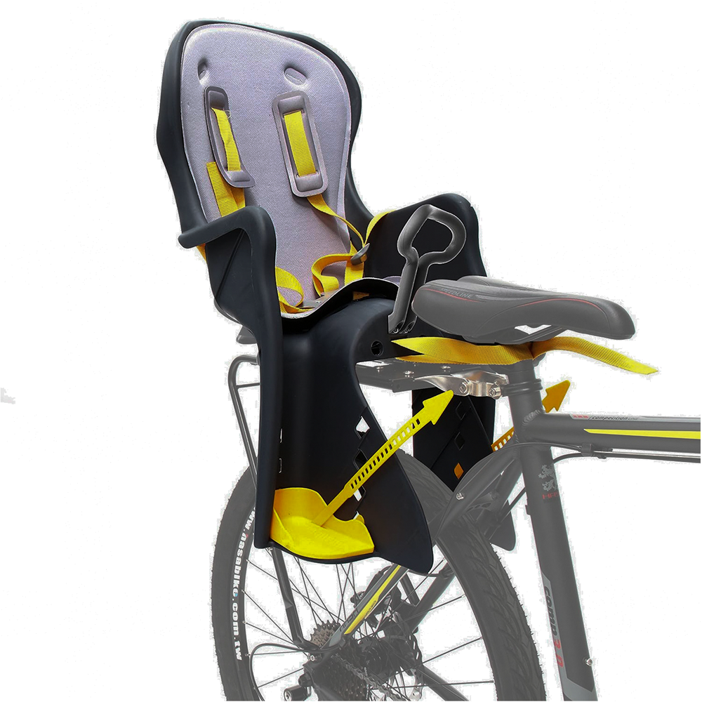 Spartan - Seatpost-Mounted Bicycle Baby Carrier - Yellow