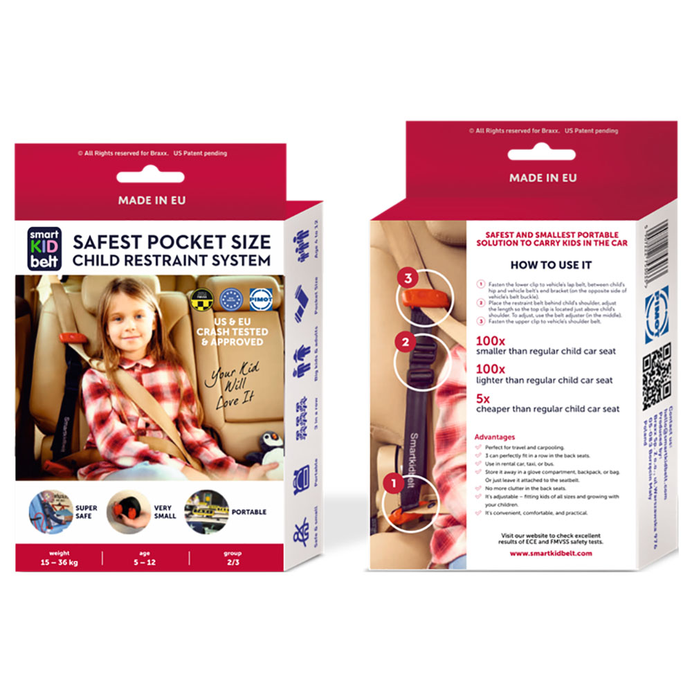 Smart Kid Belt - Safest Pocket Size Child Restraint System