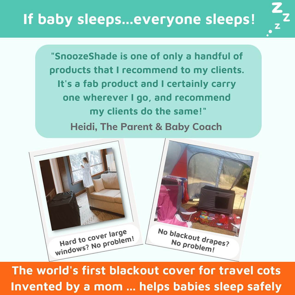Snoozeshade - Blackout Canopy For Travel Cots