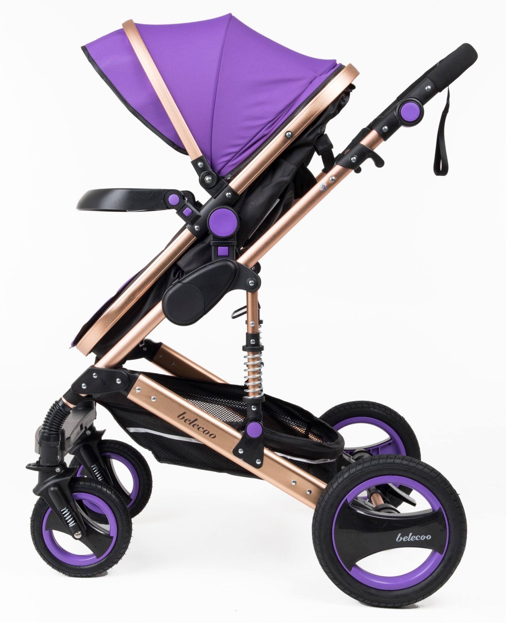 Belecoo 6 Purple - Classic 3 in 1 Pram