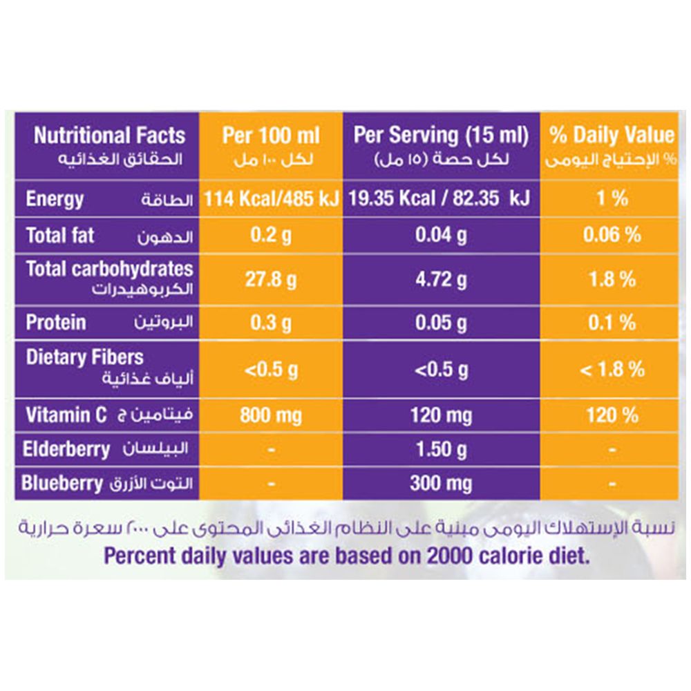 سوليندا - فيروتوب مشروب البيلسان مع التوت الأزرق 150 مل