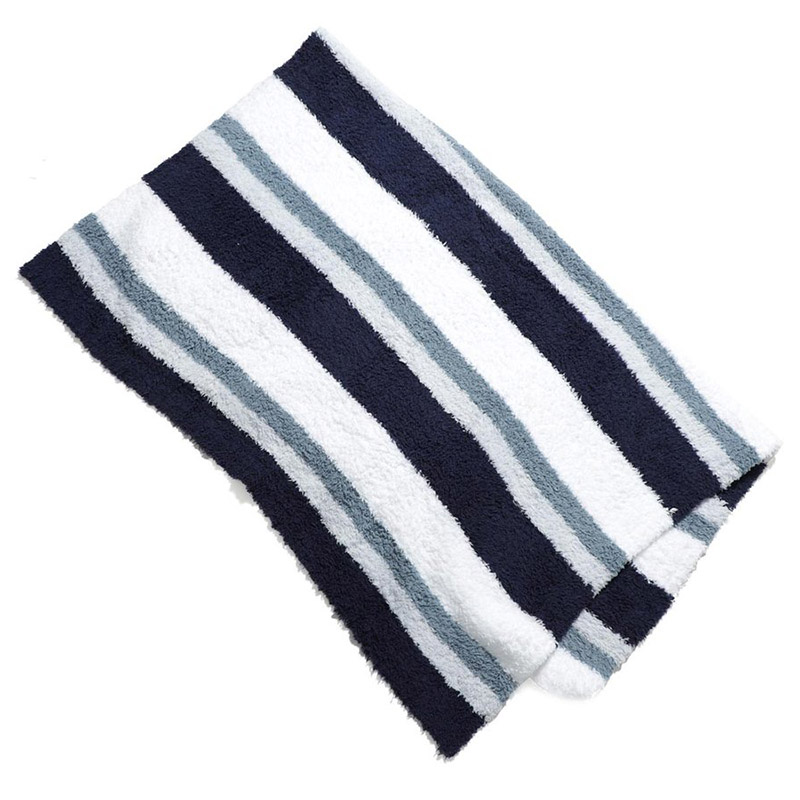 Barefoot Dreams - CC Multi-Stripe Stroller Blanket Dusk Blue
