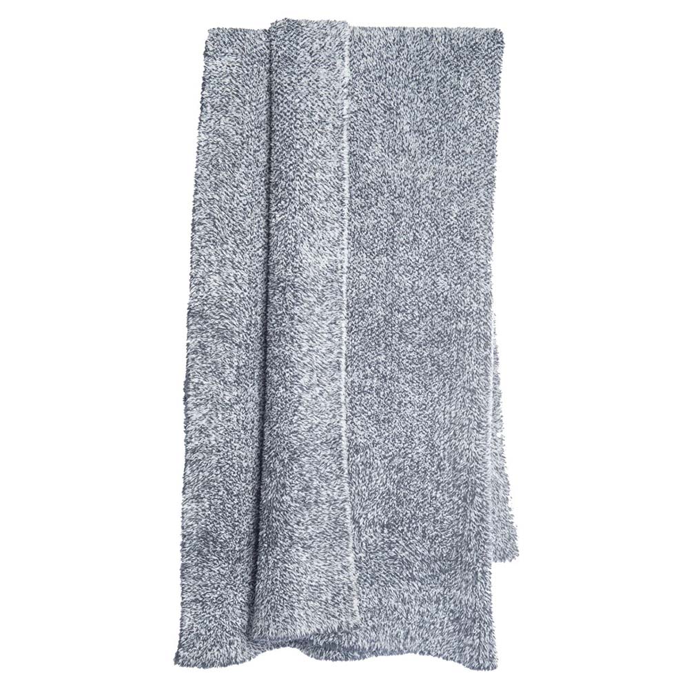 Barefoot Dreams - Cozychic Heathered Throw - Dove Gray-White