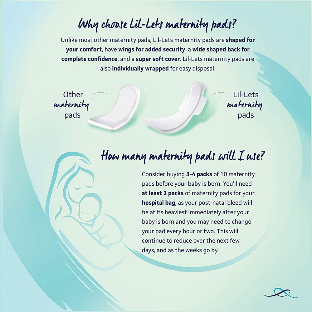 Lil-lets - Maxi Maternity Pads - Pack of 10