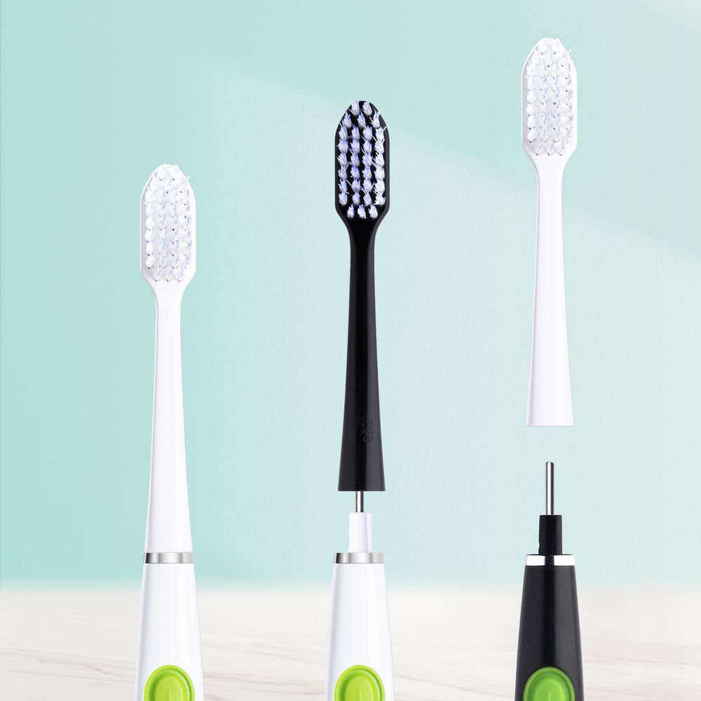 Gum - Sonic Battery Toothbrush Refill 2pcs - Black