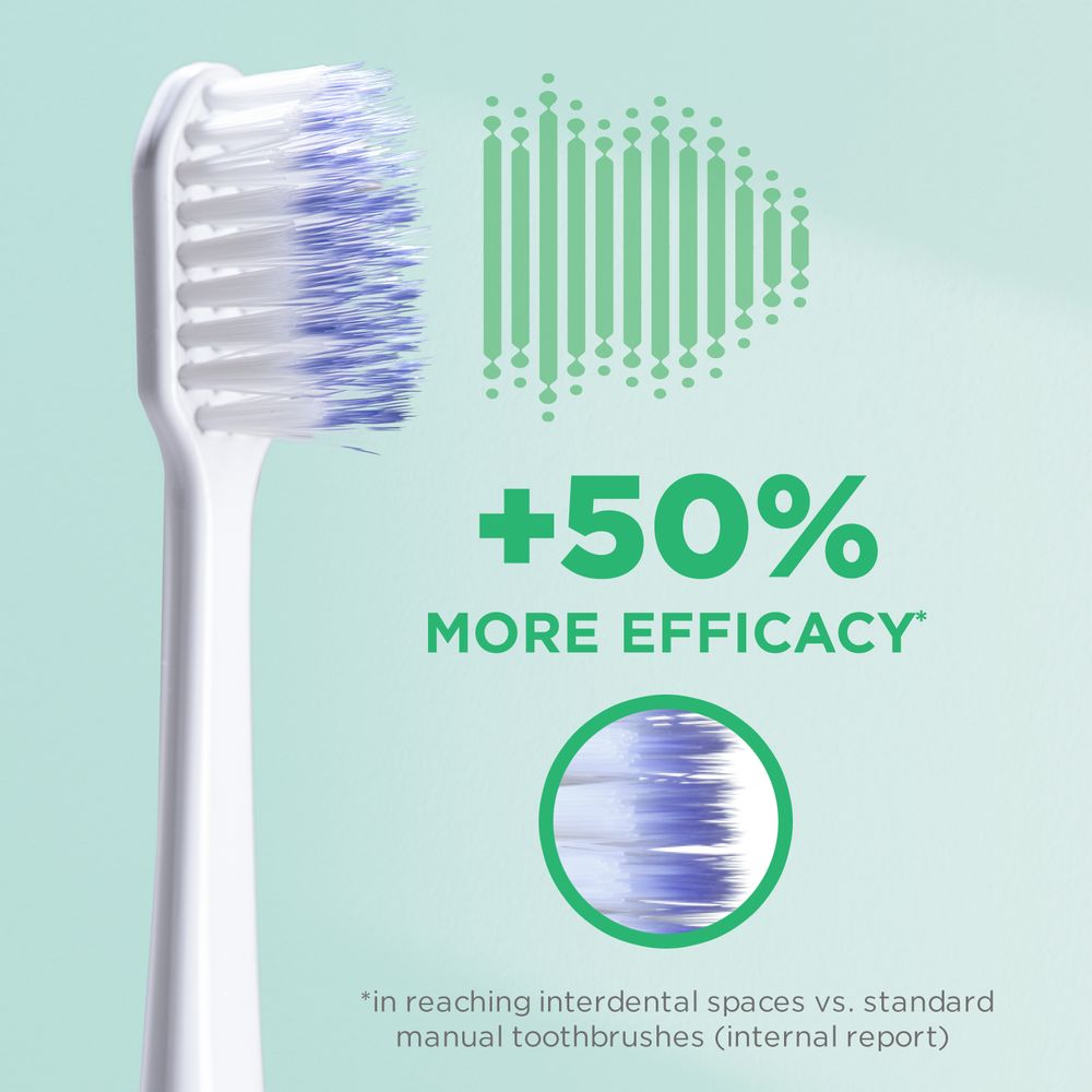 Gum - Sonic Battery Toothbrush Refill 2pcs - White