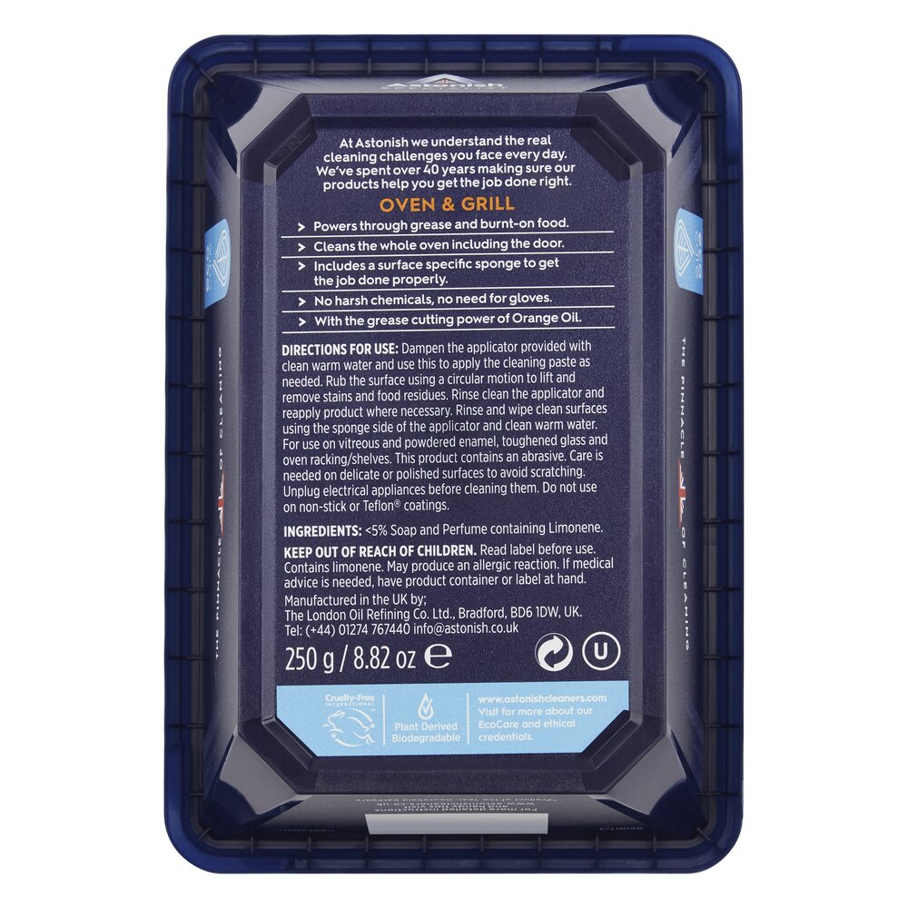 Astonish - Oven & Grill Specialist Cleaner & Sponge 250g
