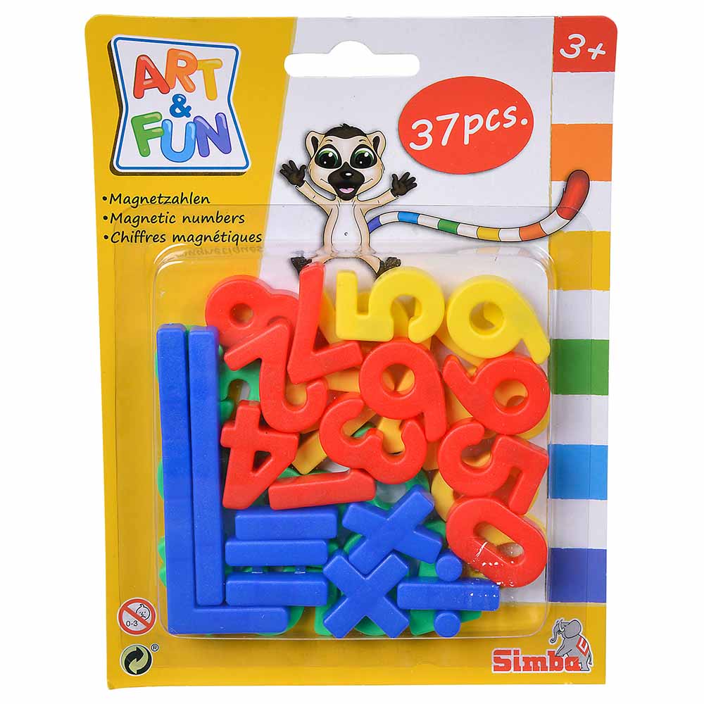 Simba - Art & Fun Magnetic Numbers & Signs - 37pcs