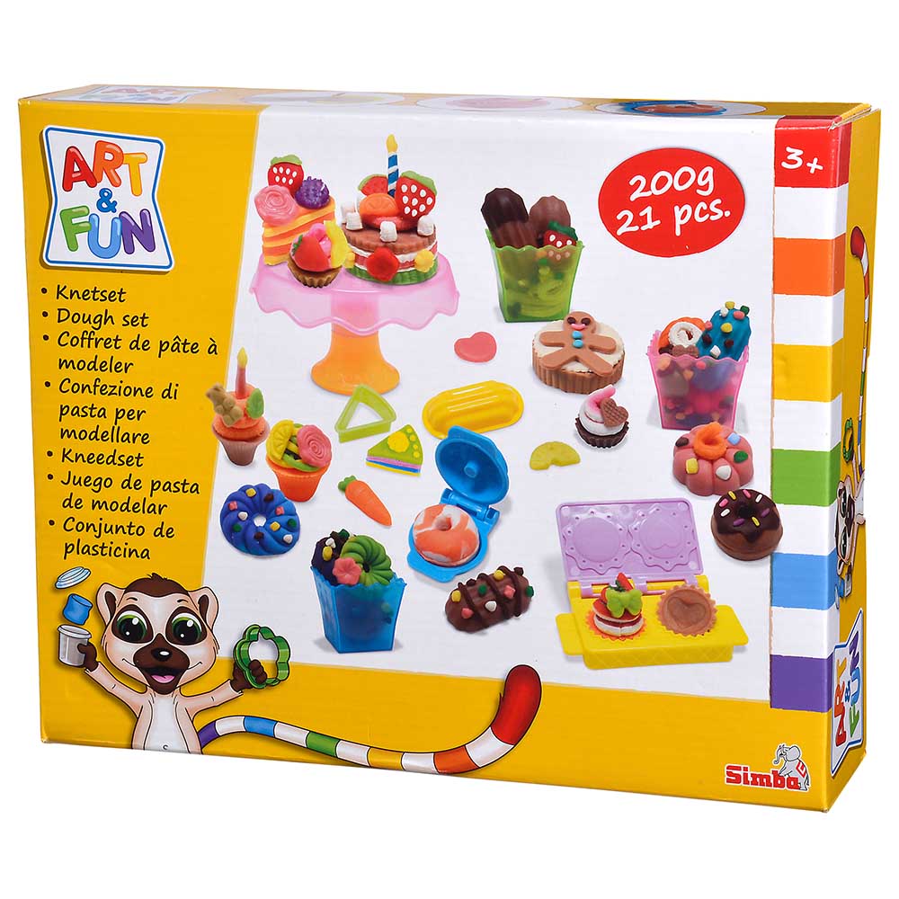Simba - Art & Fun Dough Set - 21pcs - Pastry Shop