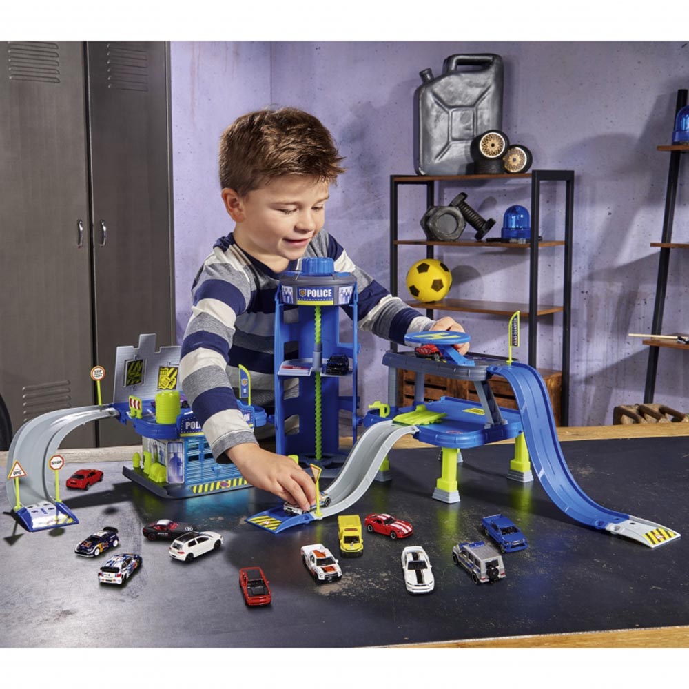 Majorette - Creatix Police Playset with 5 Vehicles