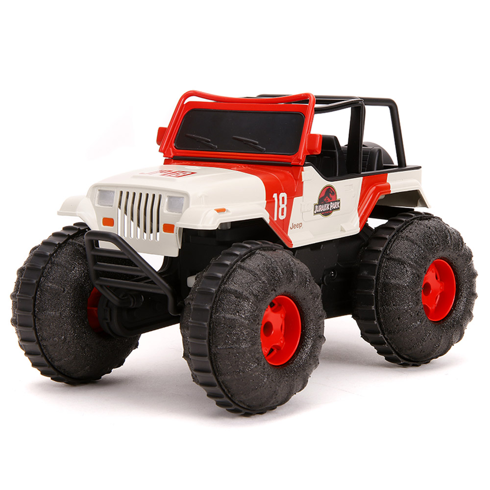 Jada - Jurassic Park Remote Control Sea & Land Jeep 1/16