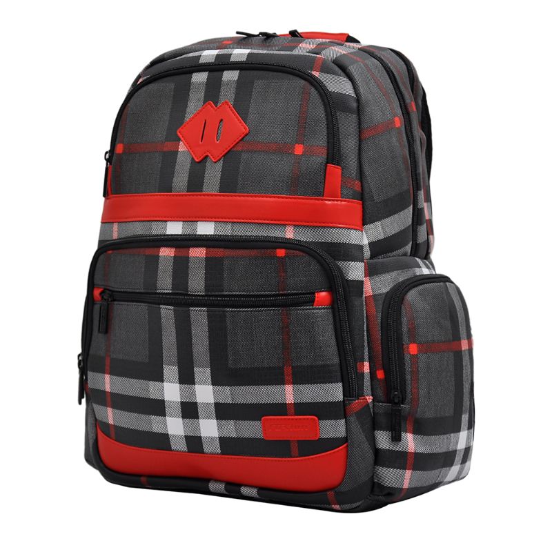 Fusion - Checks Black Backpack 18"