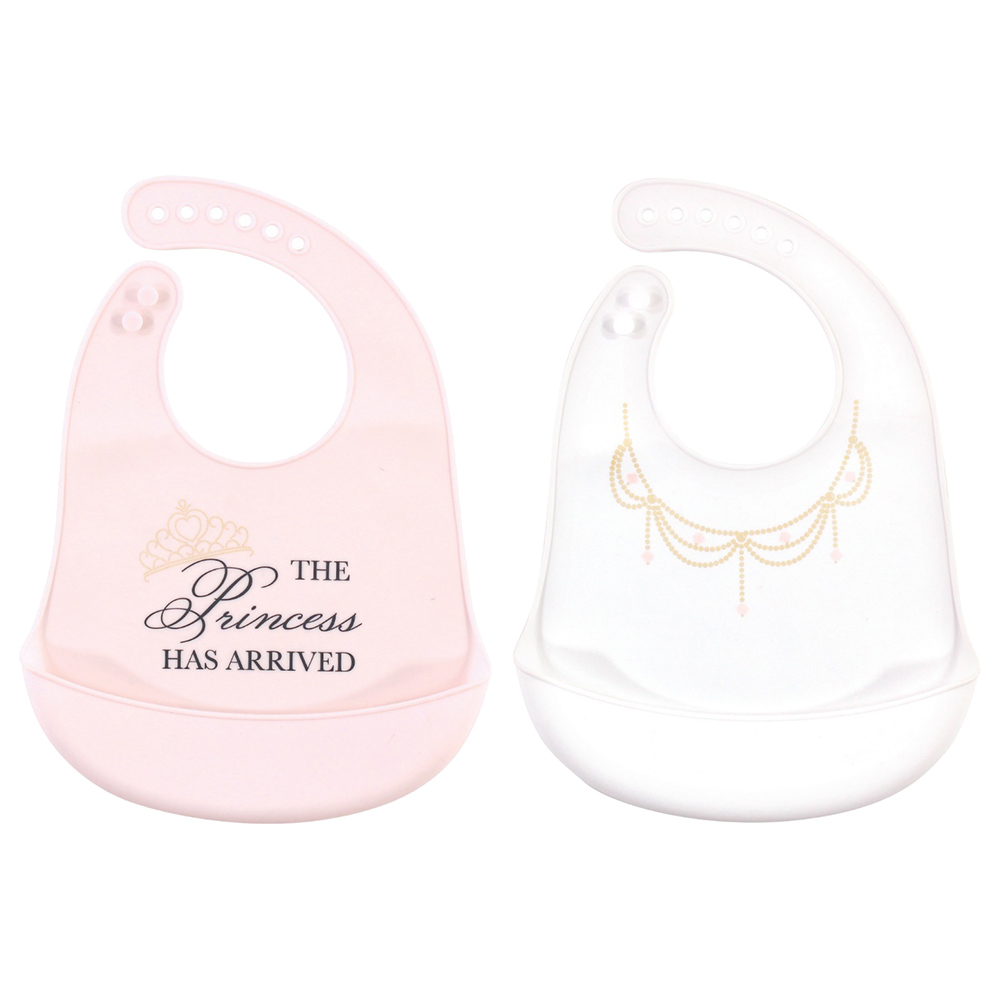 Hudson Childrenswear - Princess Has Arrived Silicone Bibs - Pack of 2