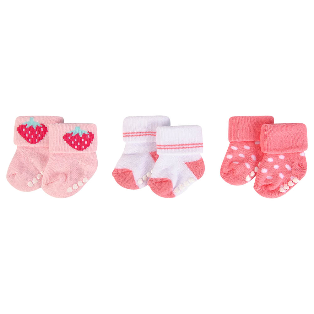 Hudson Childrenswear Polka Dot Cotton Terry Baby Socks - 3pcs