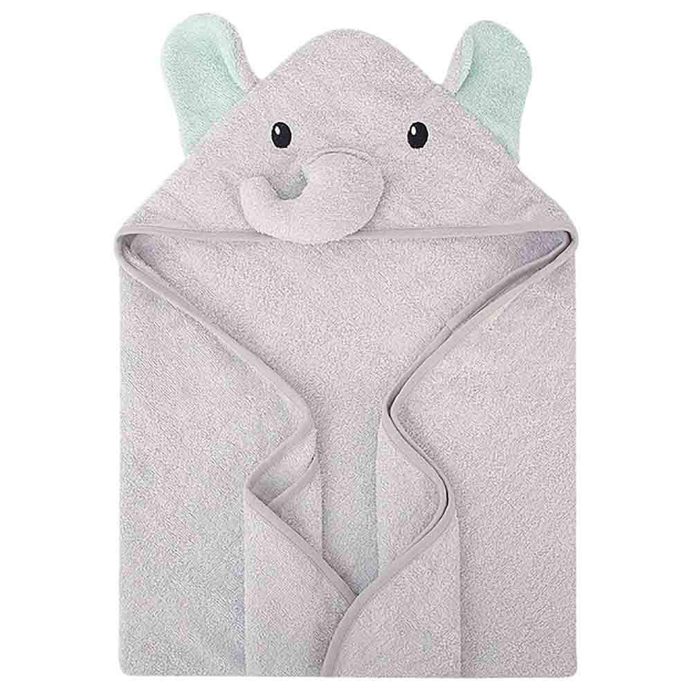 Hudson Childrenswear - Premium Cotton Hooded Towel - Ele Mint