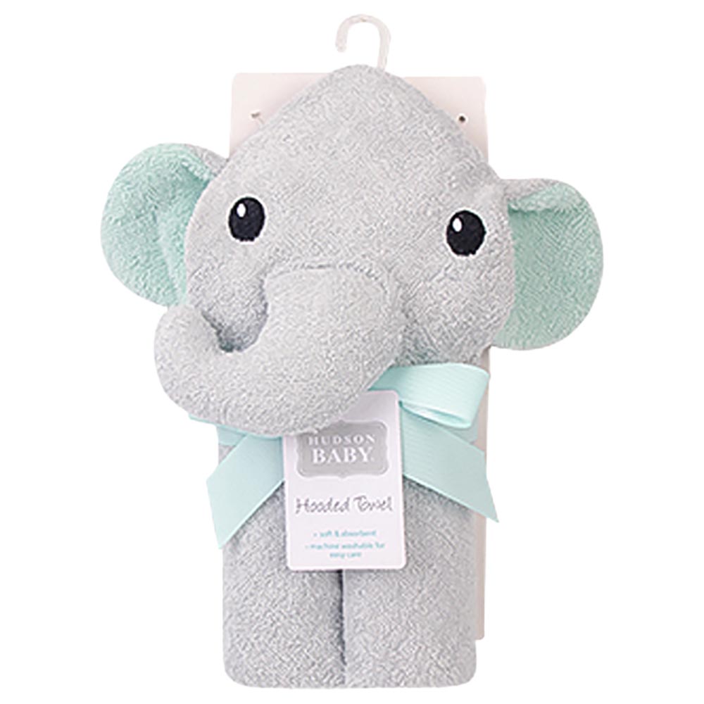 Hudson Childrenswear - Premium Cotton Hooded Towel - Ele Mint