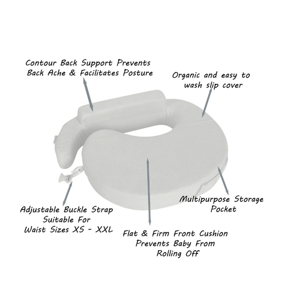 Sugar Sprinkle - Super Deluxe Plush Nursing Pillow - Pearl