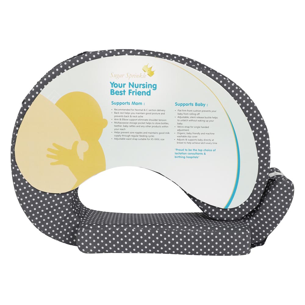 Sugar Sprinkle - Deluxe Organic Nursing Pillow - Polka Dots
