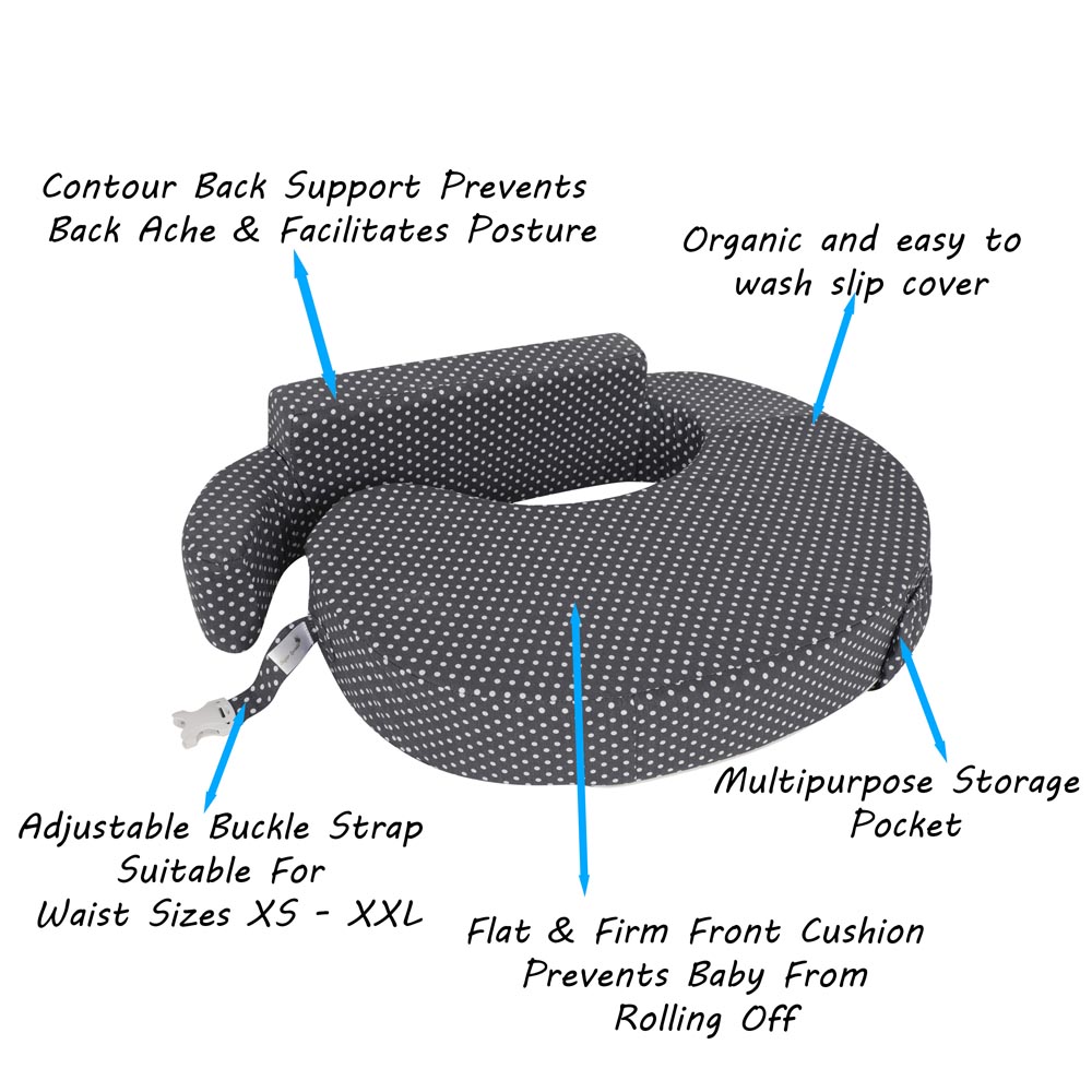 Sugar Sprinkle - Deluxe Organic Nursing Pillow - Polka Dots