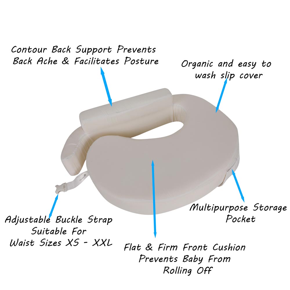 Sugar Sprinkle - Deluxe Organic Nursing Pillow - Ivory