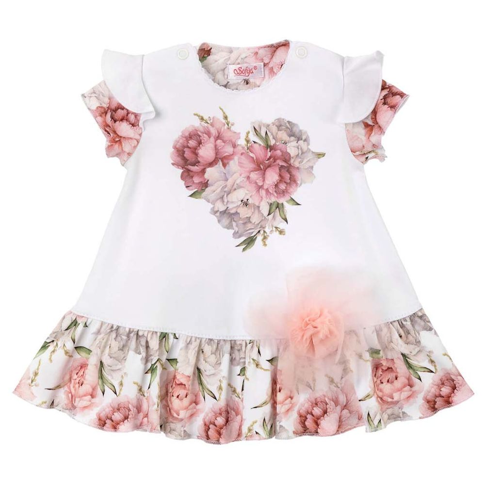 Sofija Occasion Wear Dress Anet - White