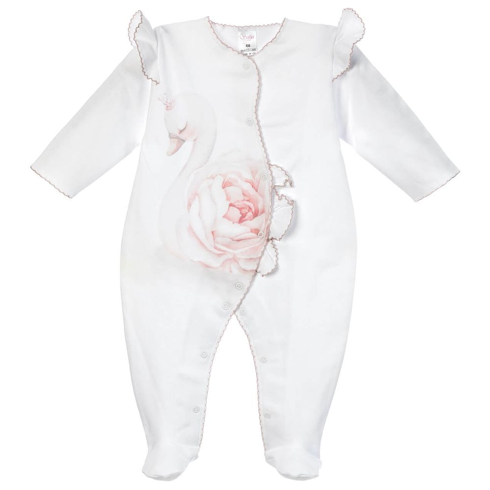 Sofija Malwinka Babygrow - White
