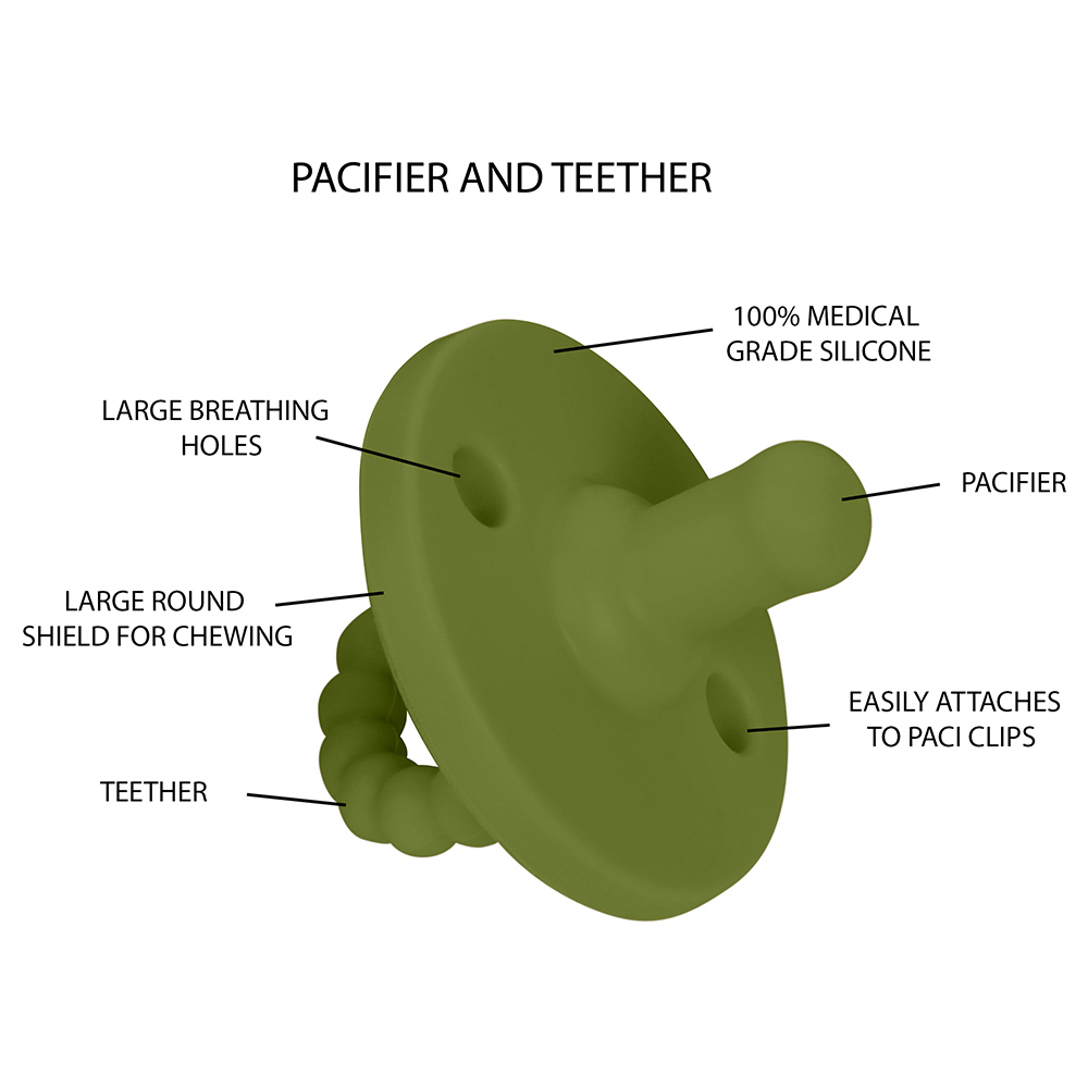 Sugar Sprinkle - Pistachio Pacifier & Teether - Green
