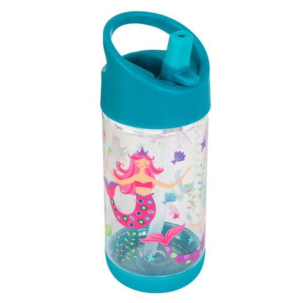 Stephen Joseph - Mermaid Flip Top Bottle - Blue - 295ml