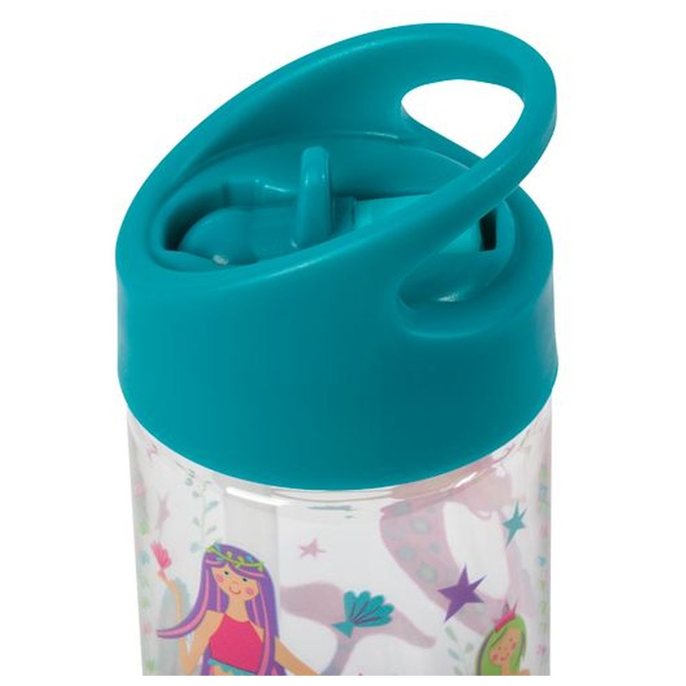 Stephen Joseph - Mermaid Flip Top Bottle - Blue - 295ml