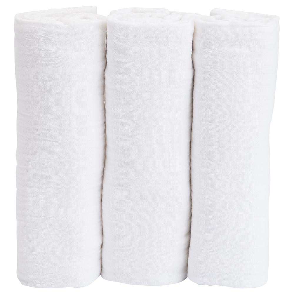Little Unicorn - Cotton Muslin Swaddle - Pack of 3 - White