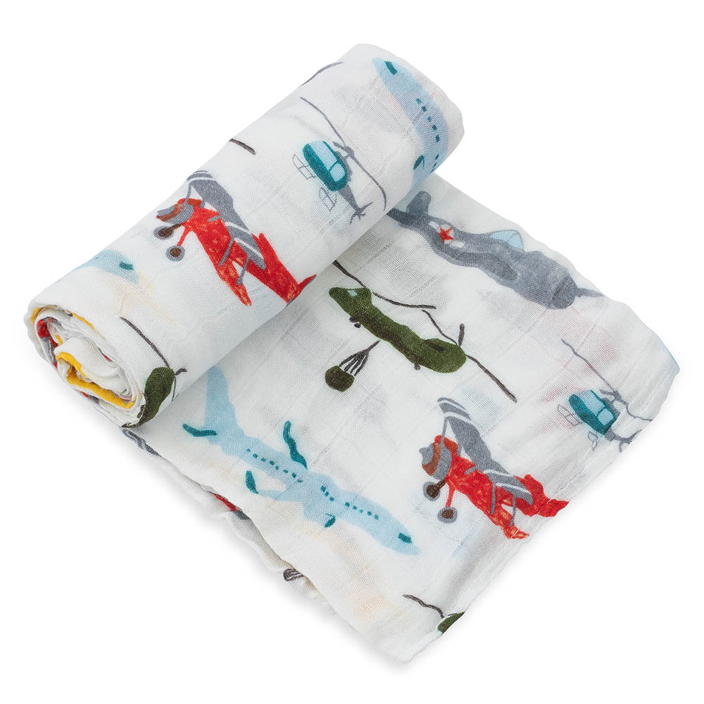 Little Unicorn - Deluxe Muslin Swaddle Single - Air Show