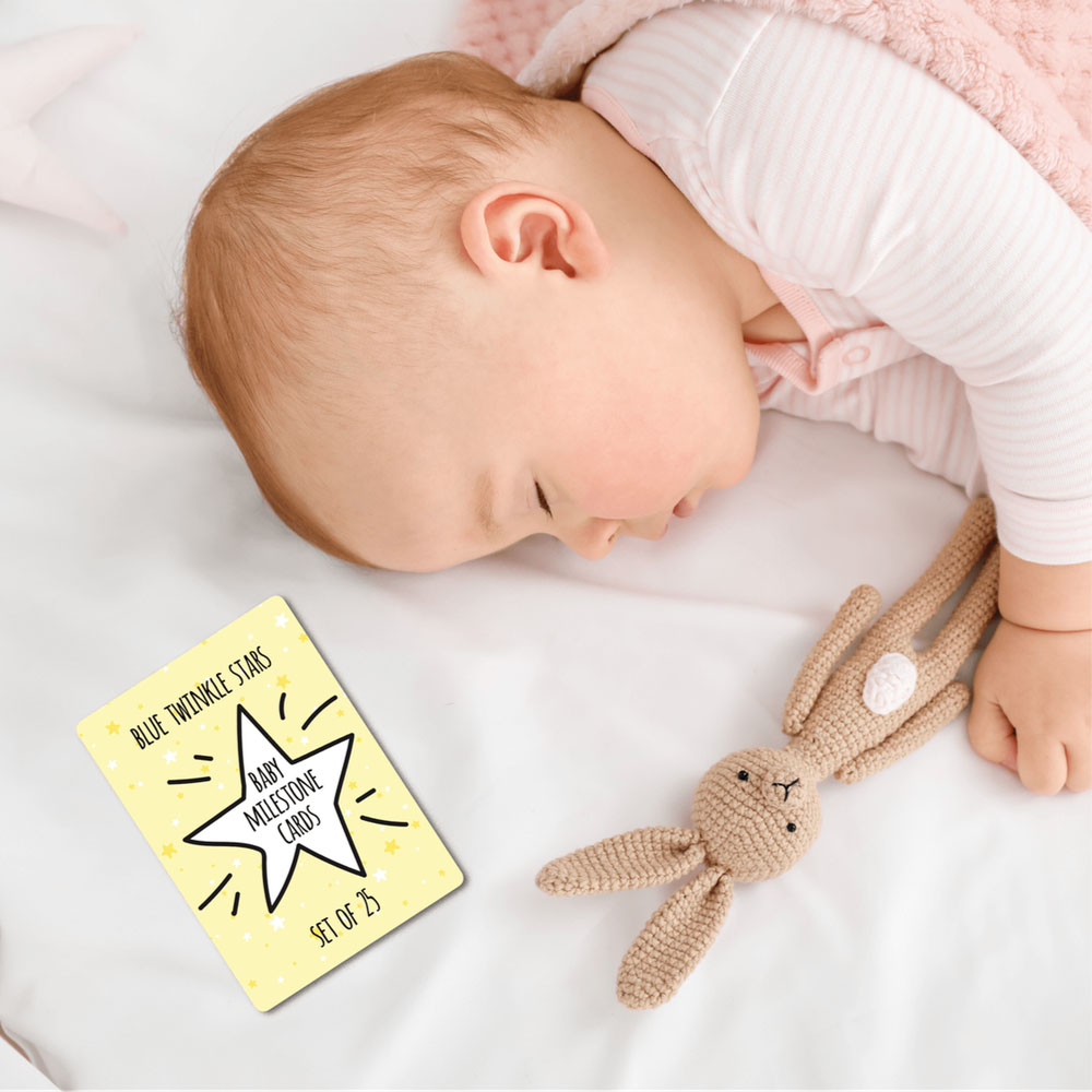 Twinkle And Giraffe - Yellow Stars Baby Milestone Cards 25C