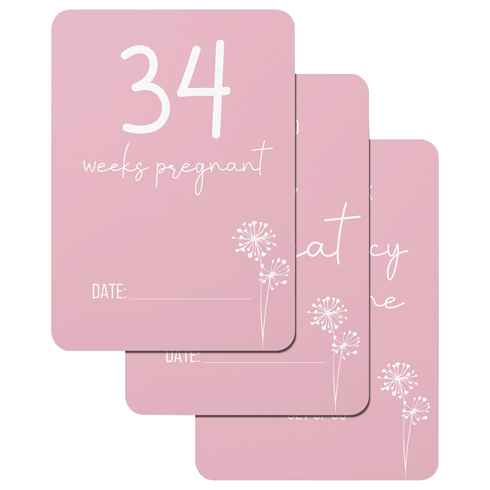 Twinkle And Giraffe - Pink Dandelion Pregnancy Cards 30C