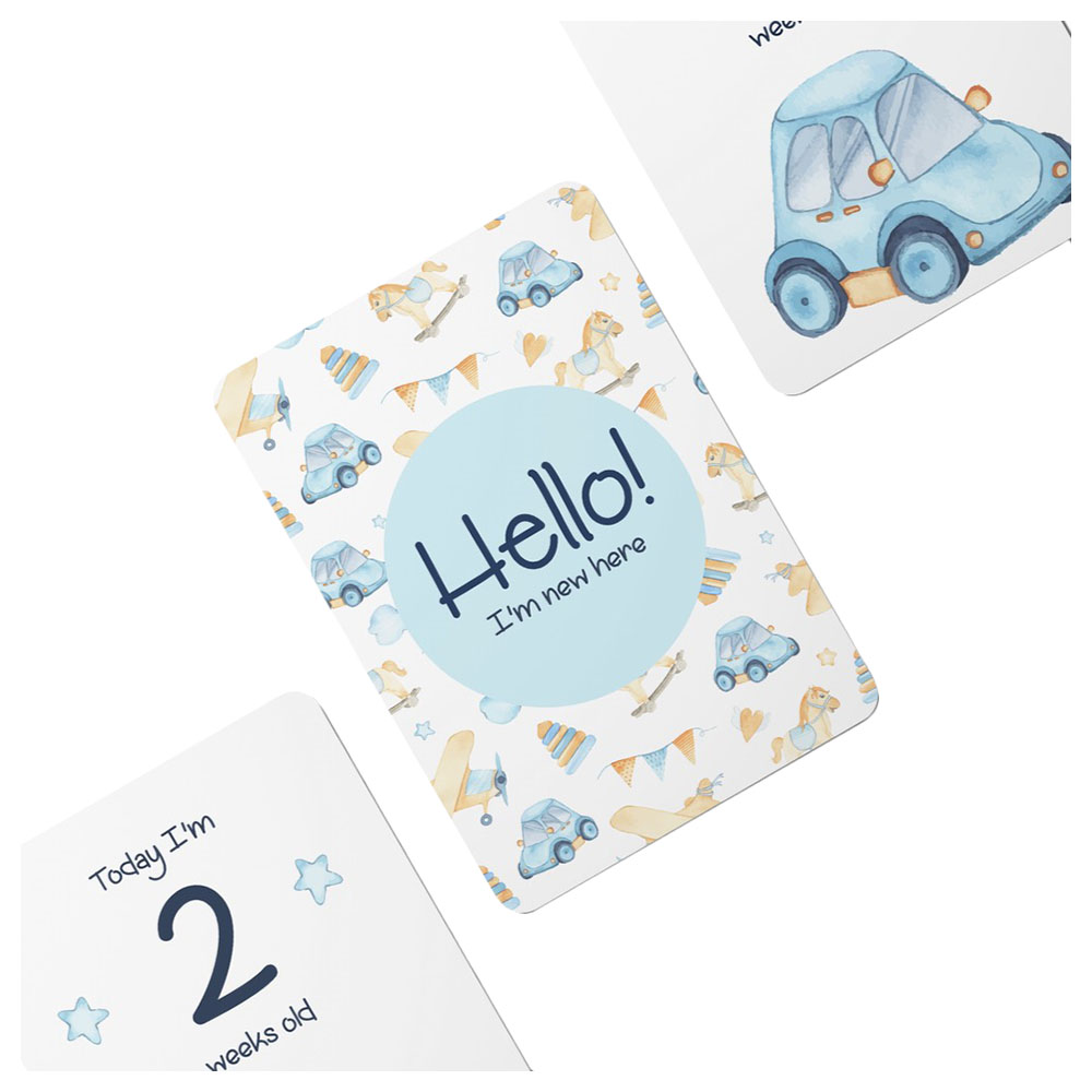 Twinkle And Giraffe - Car Baby Milestone Cards 25C
