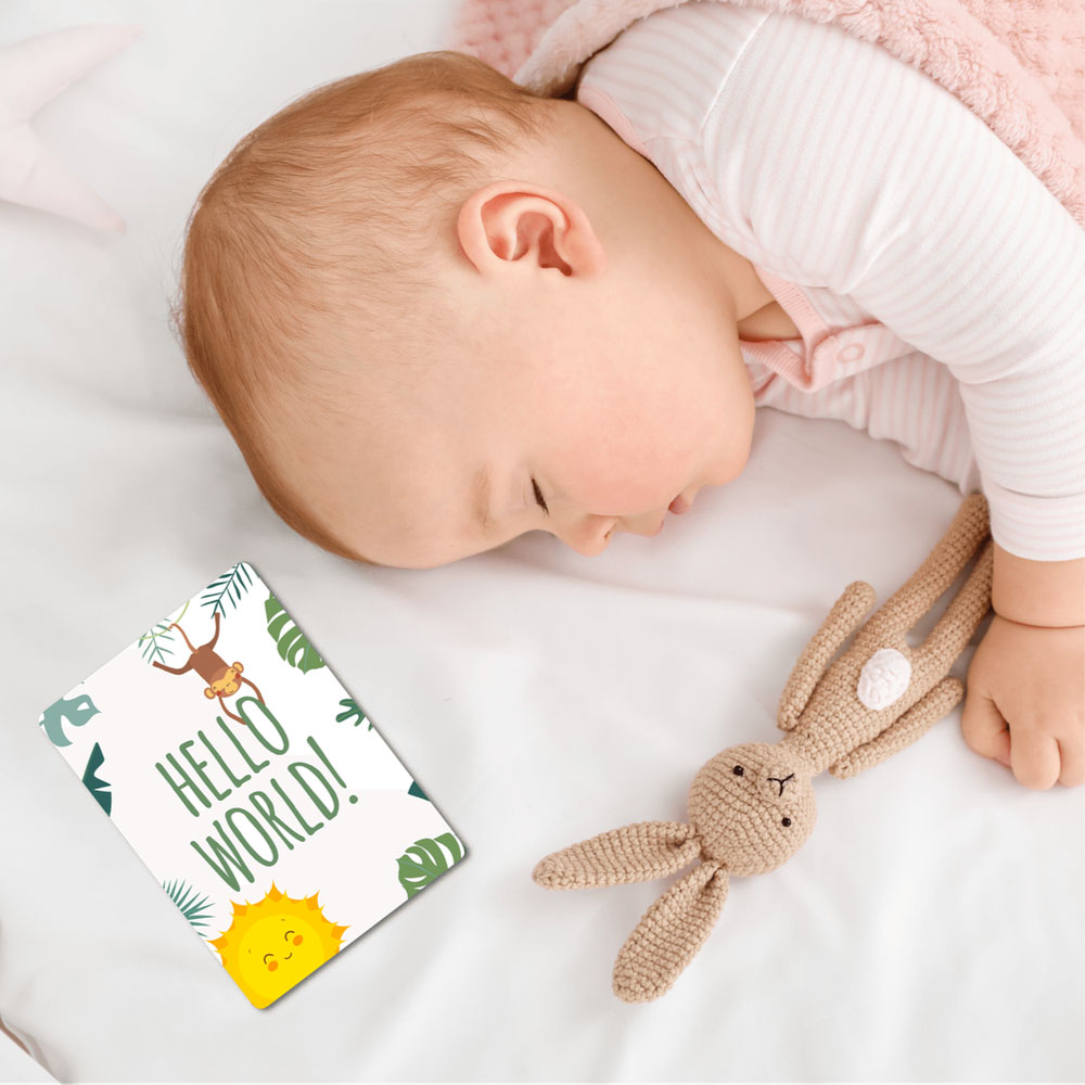 Twinkle And Giraffe - Safari Baby Milestone Cards 25C
