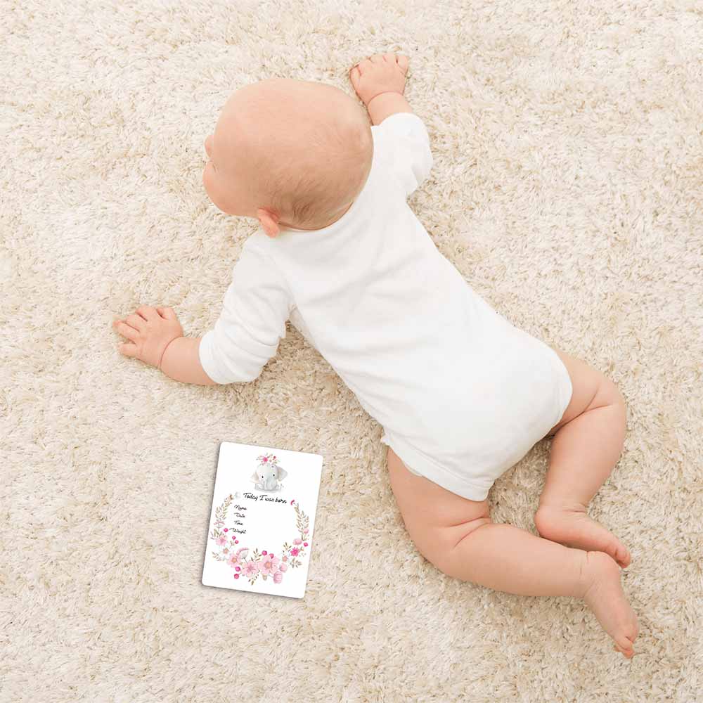 Twinkle And Giraffe - Elephant Baby Milestone Cards 25C
