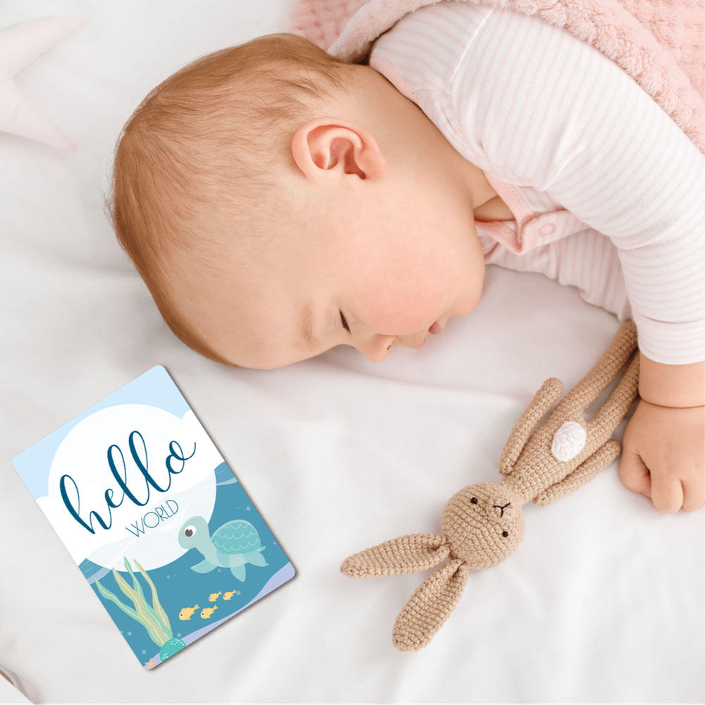 Twinkle And Giraffe - Under the Sea Baby Milestone Cards 25C
