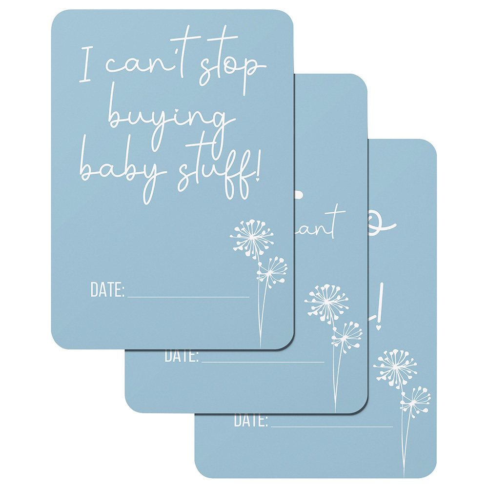 Twinkle And Giraffe - Blue Dandelion Pregnancy Cards 30C