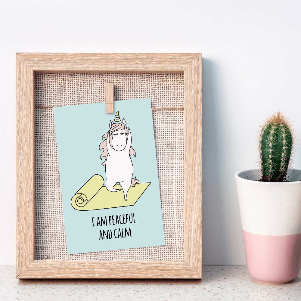 Twinkle And Giraffe - Yoga Unicorn Affirmation Cards 20C