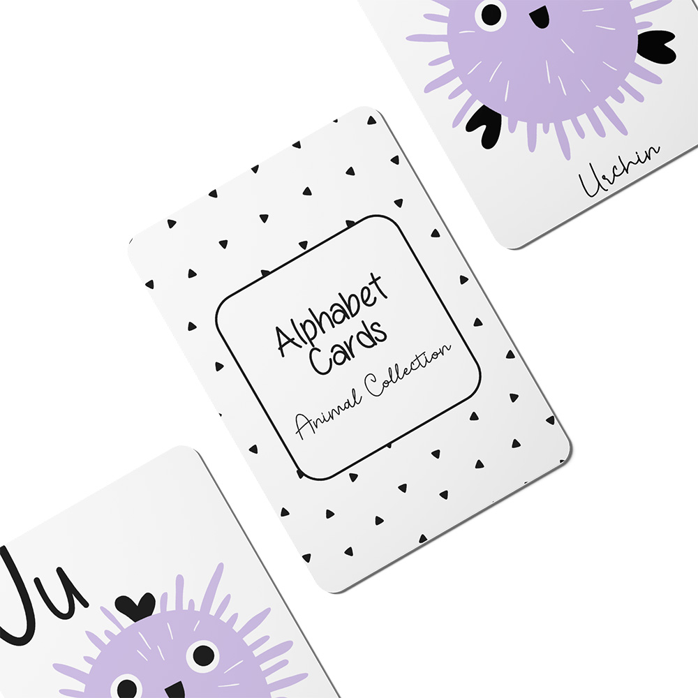 Twinkle And Giraffe - Designs English Alphabet Cards
