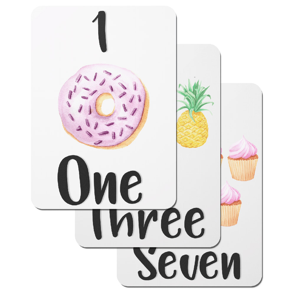 Twinkle And Giraffe Designs - Numbers Flashcards 1-20