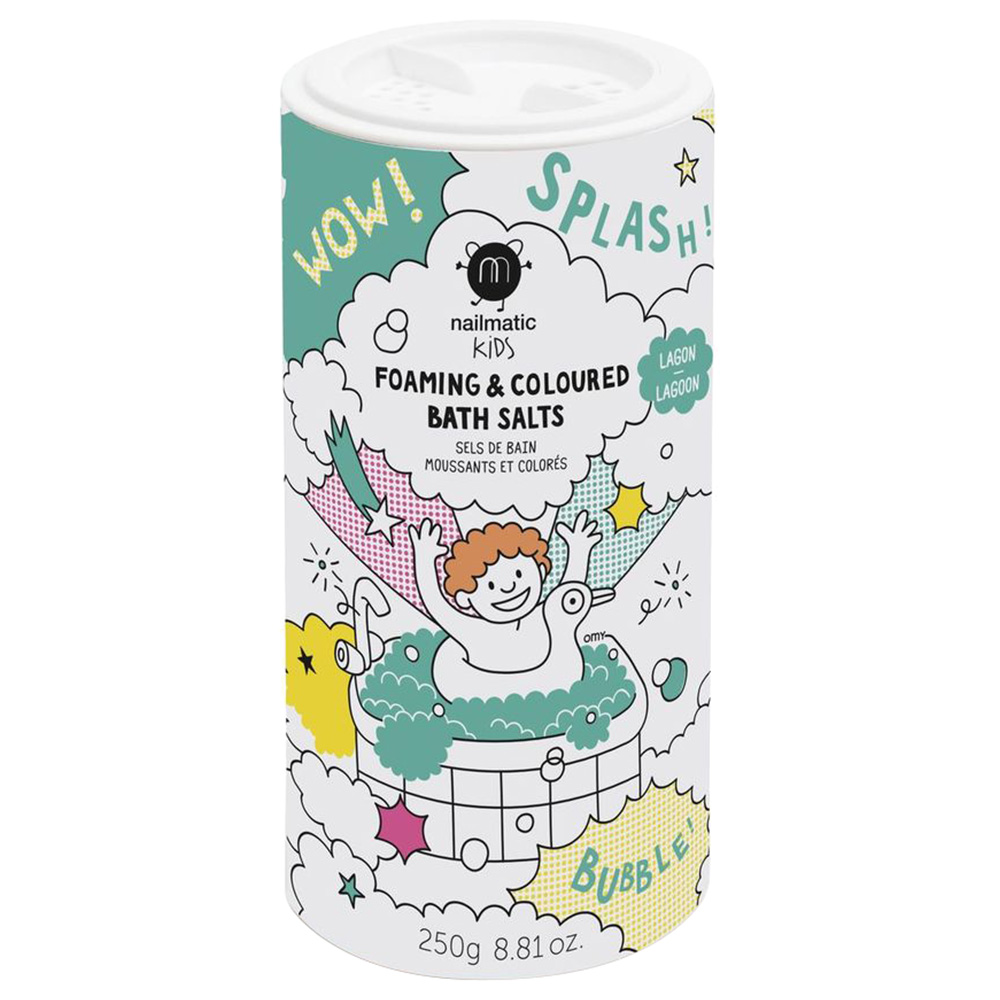 Nailmatic Kids - Foaming Coloured Bath Salts 250g - Lagoon