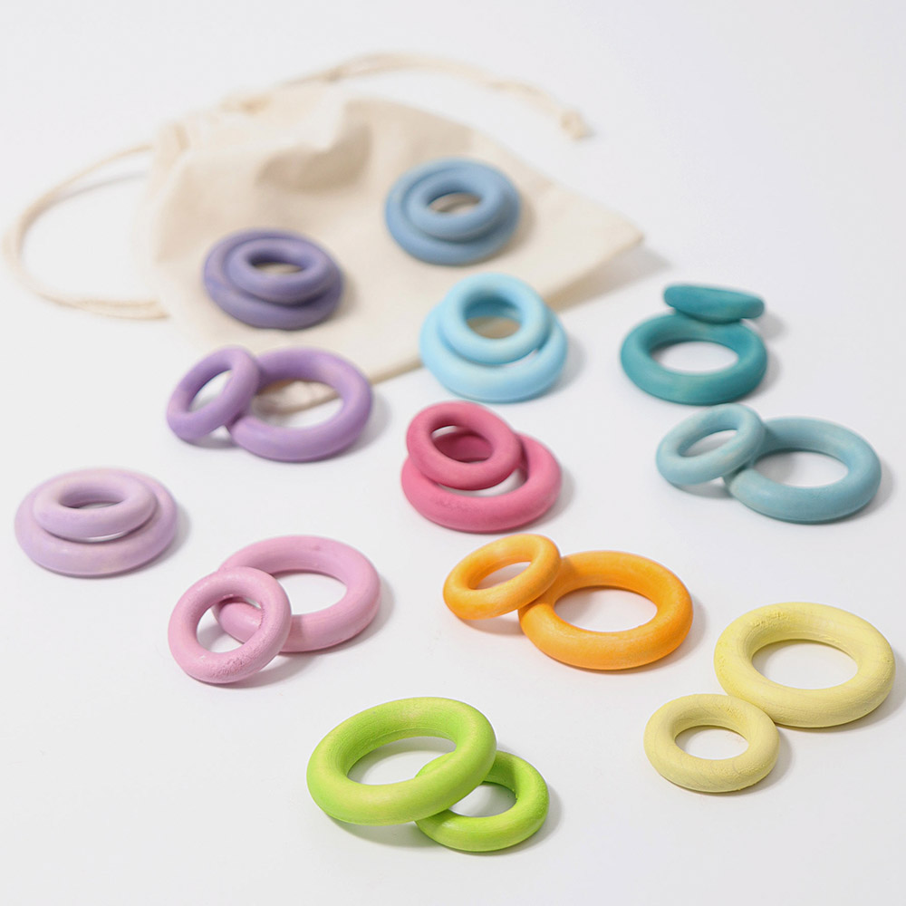 Grimm's - Building Rings Pastel
