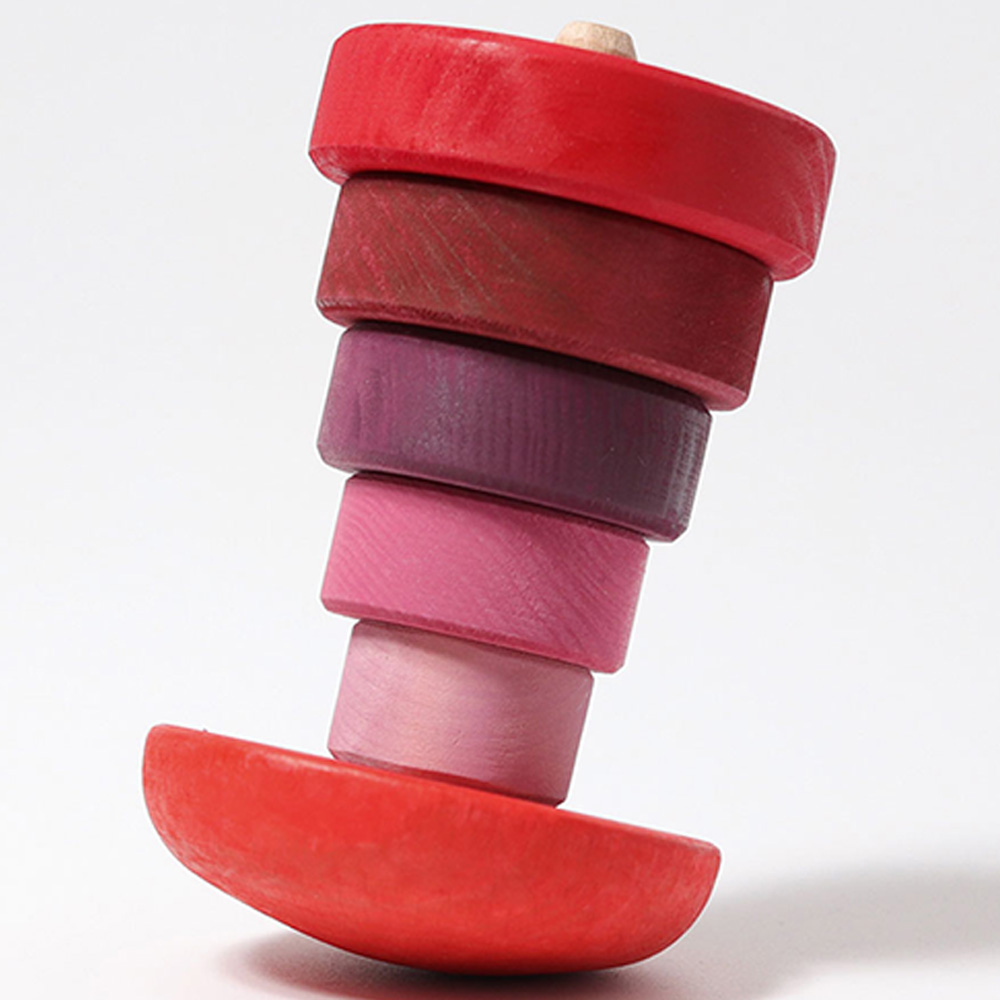 Grimms - Wobbly Stacking Tower - Pink