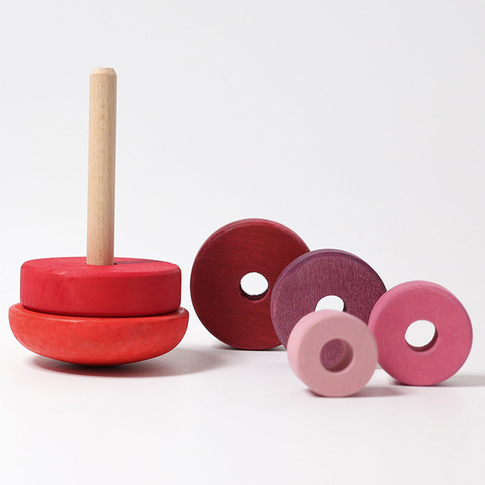 Grimms - Wobbly Stacking Tower - Pink