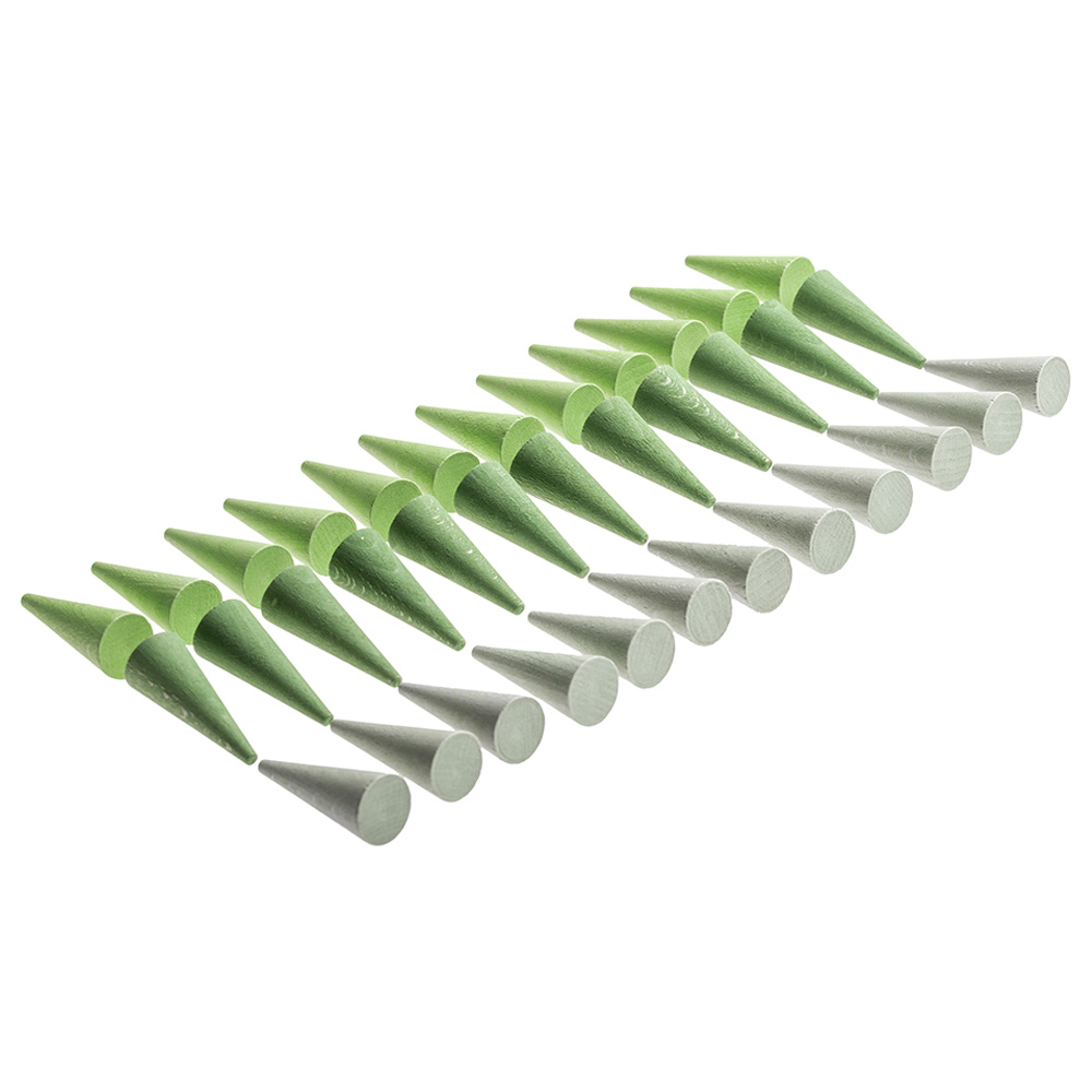 Grapat - Mandala Small Green Cones 36pcs